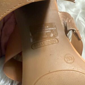 Nine West Women's Light Brown Slide Sandals